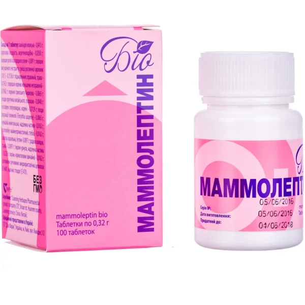 Маммолептин-Біо таблетки при мастопатії, 100 шт.