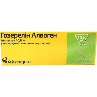 Гозерелін-Алвоген Імплантат шприц по 10,8 мг