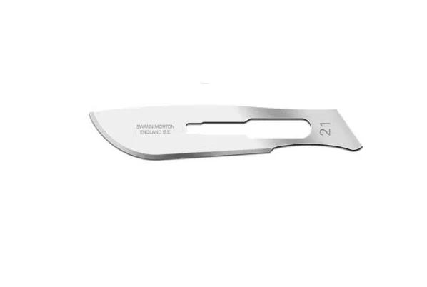 Лезо для скальпеля Swann-Morton Paragon розмір 21, 1 шт.