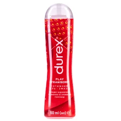 Інтимний гель-змазка Durex Play Saucy Strawberry зі смаком та ароматом полуниці (лубрикант), 50 мл