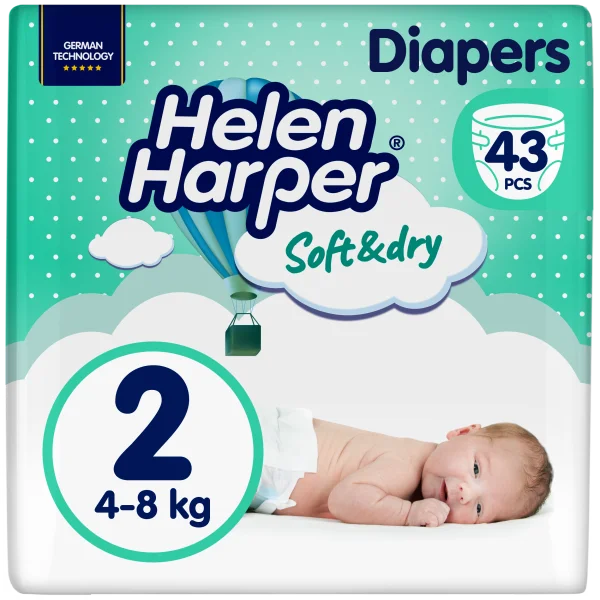 Подгузники Helen Harper (Хелен Харпер) Soft&Dry mini 4-8 кг, 43 шт.