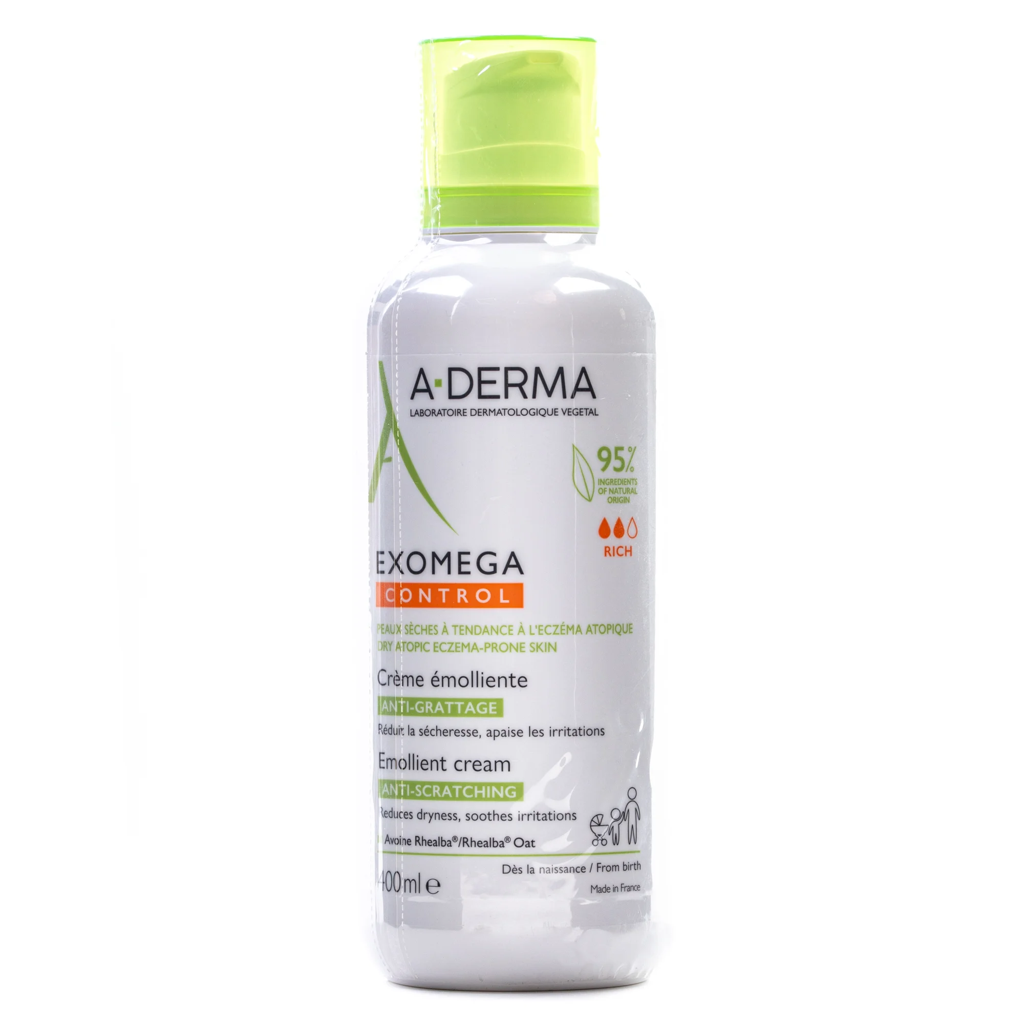 Крем-емолент A-Derma (А-дерма) Exomega Control, 400 мл