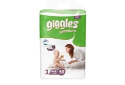 Підгузники Giggles (Гігглс) Медіум Міні (4-9 кг), 48 шт.