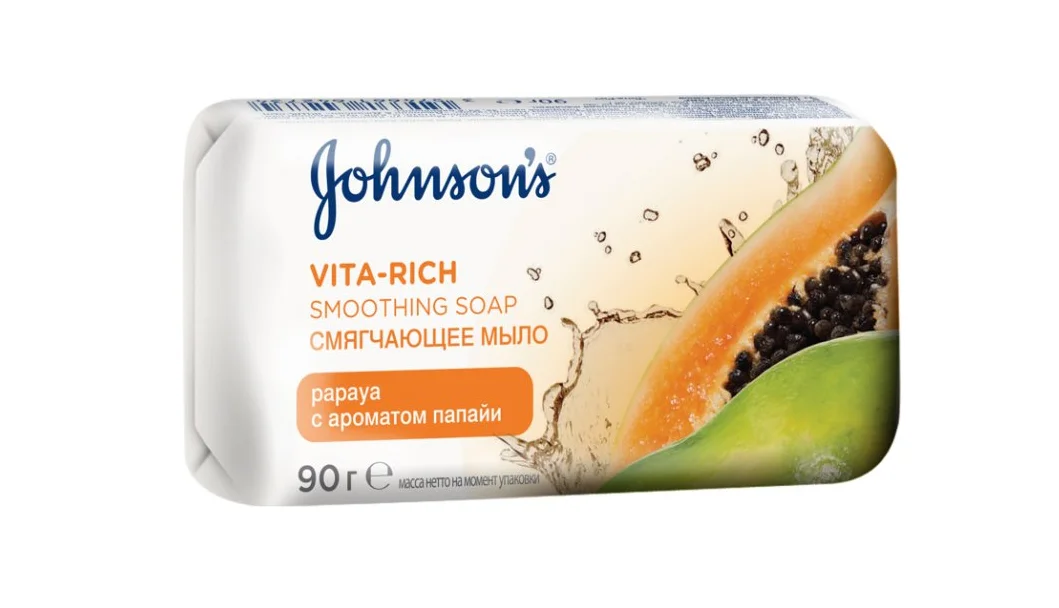 Мило Johnson’s (Джонсон) Body Care Vita Rich пом’якшувальне з екстрактом папайї, 90 г