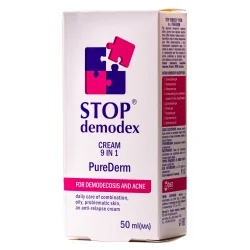 Крем Стоп Демодекс Пюр Дерм (Stop Demodex Pure Derm) 9в1, 50 мл