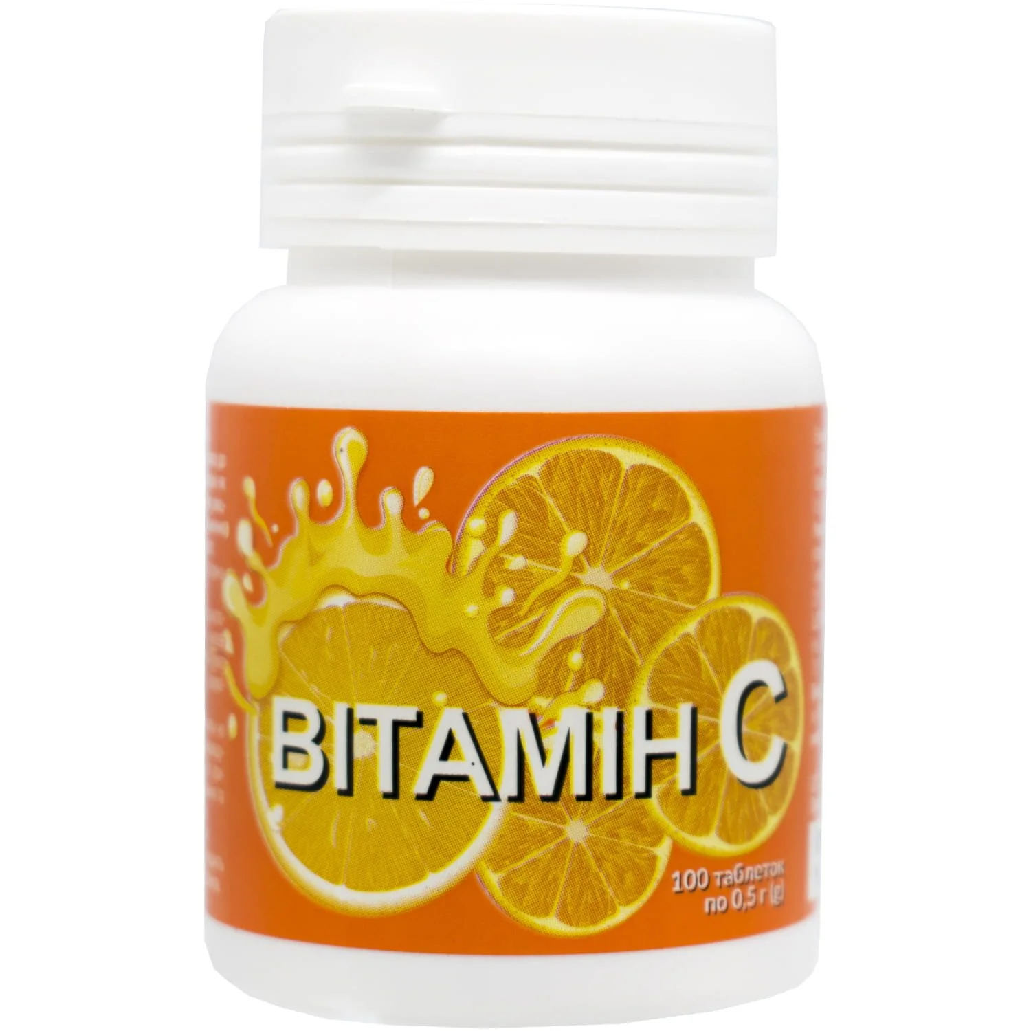 Аскорбінова кислота таблетки по 0,5 г, 100 шт.