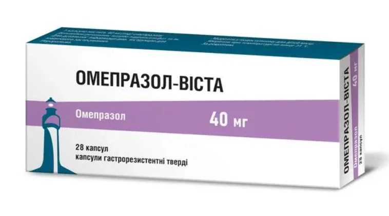 Омепразол-Віста капсули по 40 мг, 28 шт.