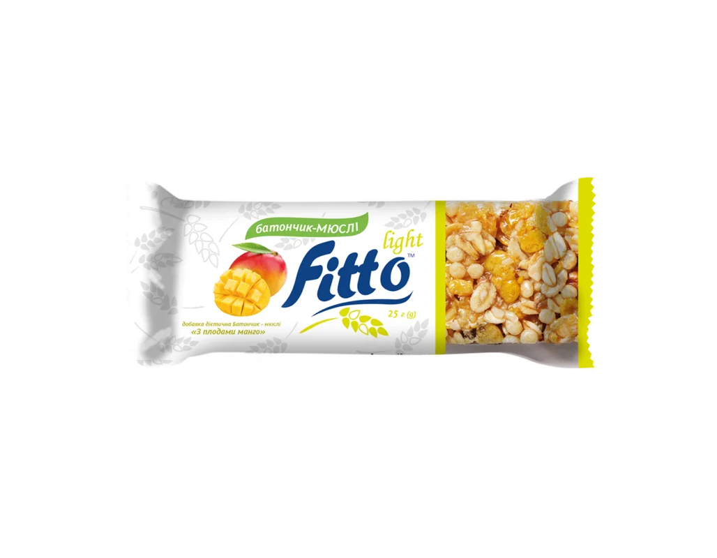 Батончик мюслі Fitto light (Фіто лайт) манго, 25 г