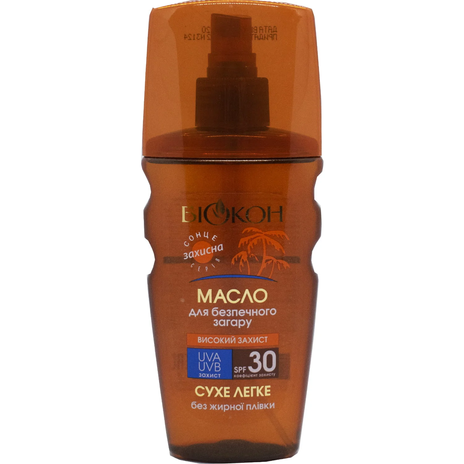 Олія Біокон Високий захист SPF30 для безпечної засмаги, 160 мл