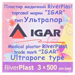 Пластир медичний Igar Ультрапор на нетканній основі розмір 3 х 500 см, 1 шт.