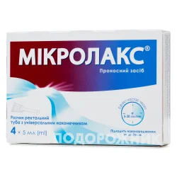 Мікролакс розчин ректальний у мікроклізмі по 5 мл, 4 шт.