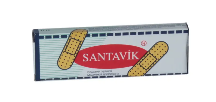 Пластир Santavik (Сантавік) 19 мм* 72 мм, 10 шт.