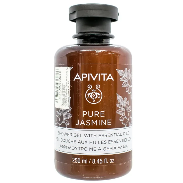 Гель для душа Апивита (Apivita) Чистый жасмин с эфирными маслами, 250 мл