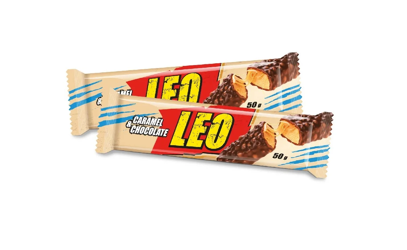 Батончик LEO BAR (Лео Бар) Вейл вафельний з карамеллю, 50 г