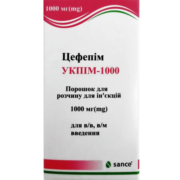 Укпим-1000 порошок для раствора для инъекций по 1000 мг, 1 шт.