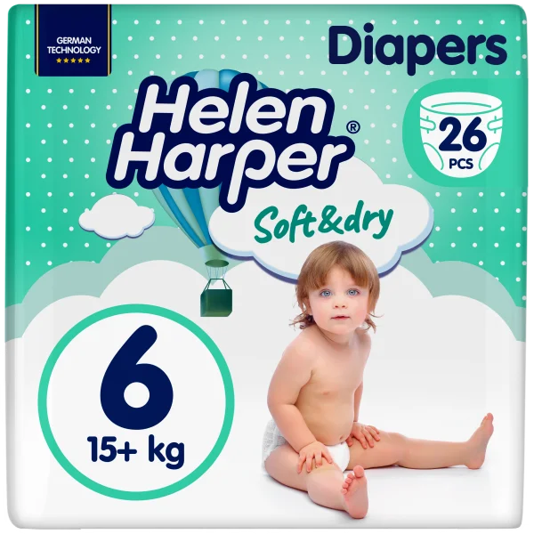 Підгузки Helen Harper (Хелен Харпер) Soft & Dry XL 15+кг, 26 шт.