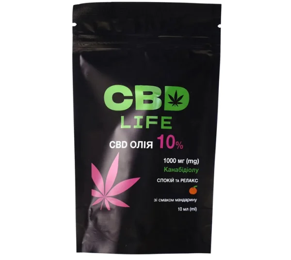 CBD-олія 10% спрей фл. зі смаком мандарину 10мл №1