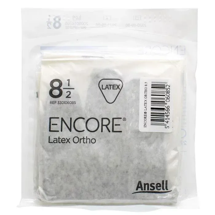 Рукавиці Ansell (Ансел) Encore Latex Ortho хірургічні стерильні латексні розмір 8, 1 пара