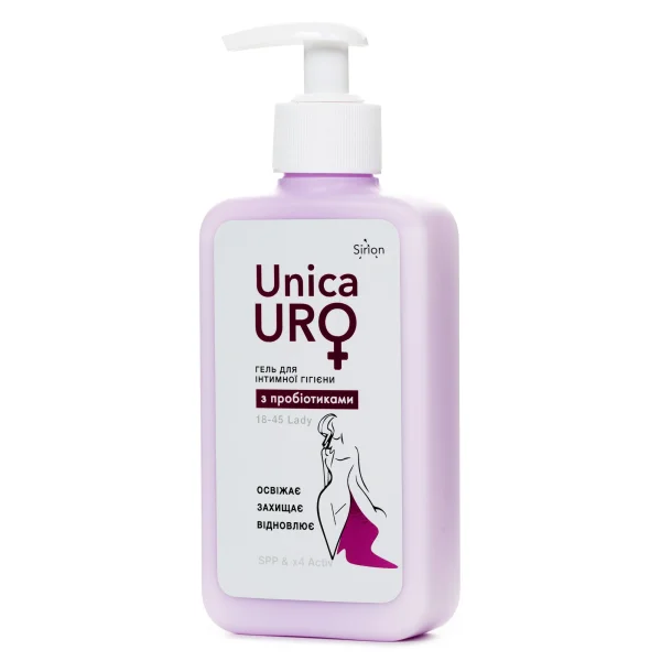 Гель для интимной гигиены УникаУро (UnicaURO) Леди 18-45 лет с пробиотиками, 250 мл