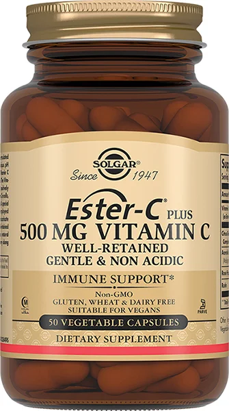 Солгар Эстер-С (Solgar Ester-C) плюс витамин С в капсулах по 500 мг, 50 шт.