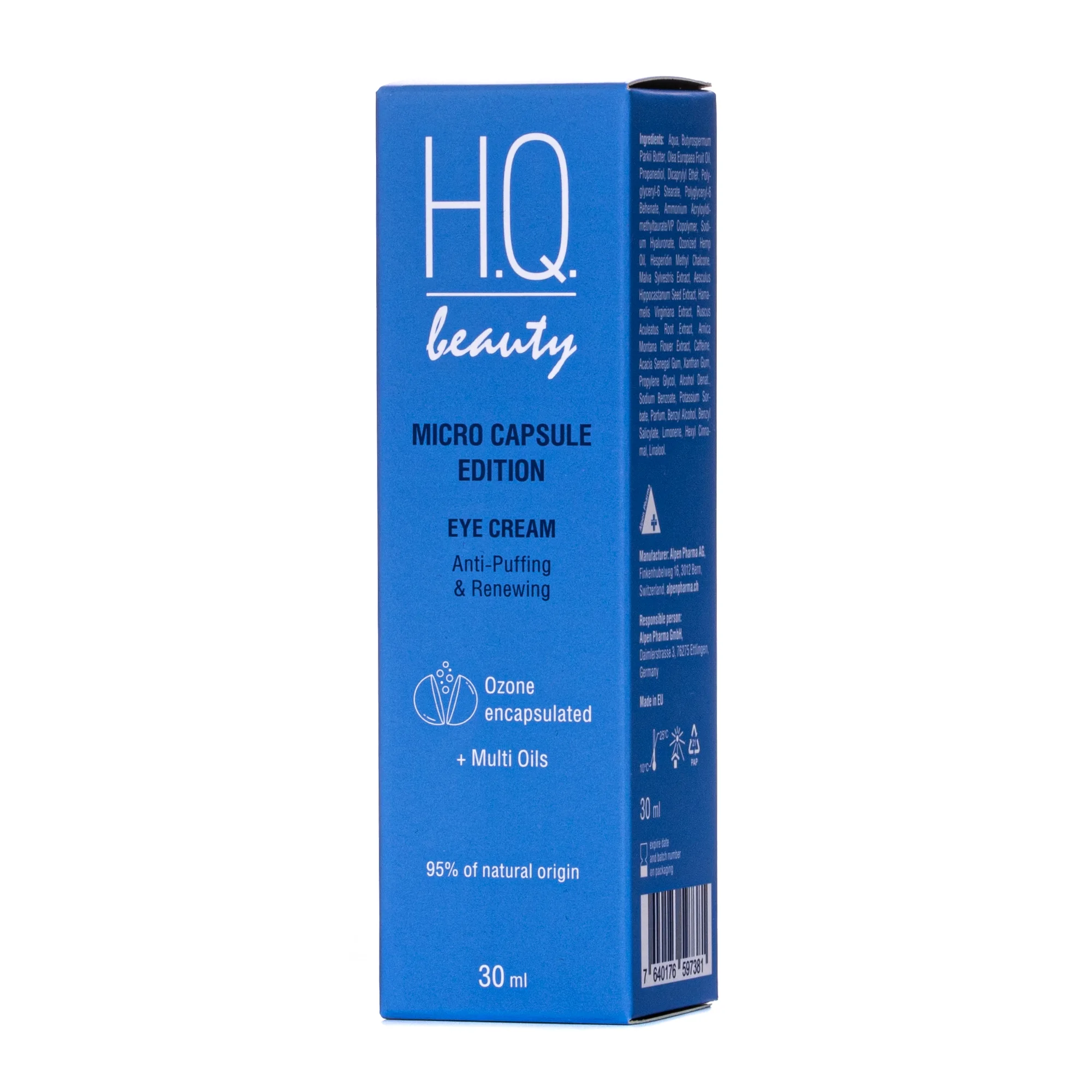 Крем під очі H.Q.Beauty (Аш Кью Бьюті) Micro Capsule Edition проти набряків та відновлення, 30 мл