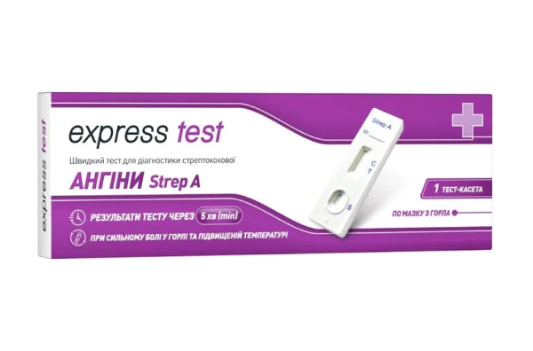 Тест-касета Експрес Тест стрептококова ангіна