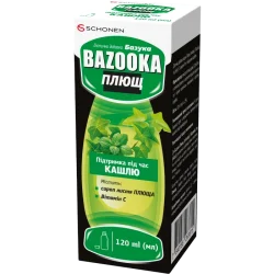 Базука Плющ еліксир від кашлю з утворенням густого мокротиння флакон, 120 мл