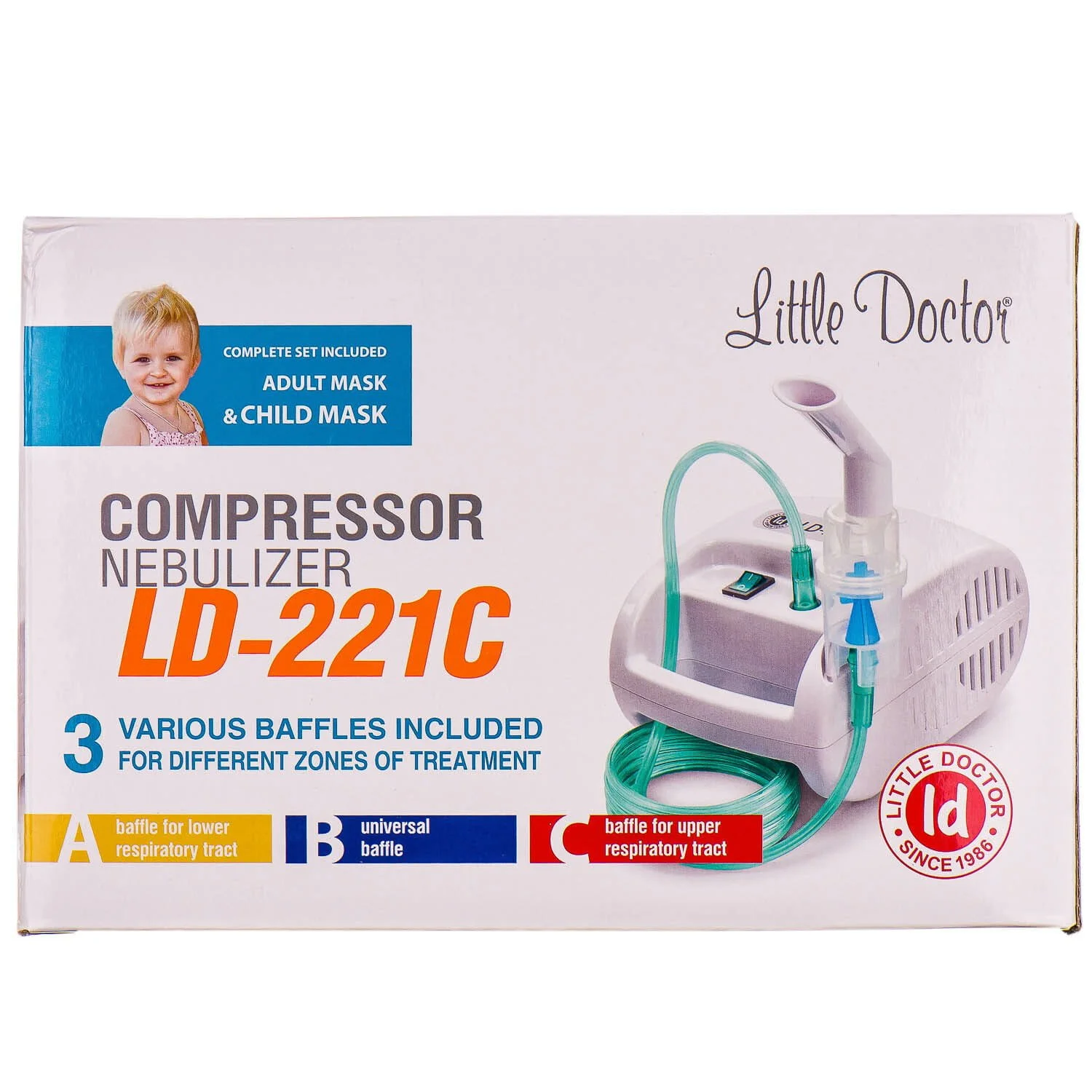 Інгалятор компресорний Little Doctor (Літл Доктор) модель LD-221С, 1 шт.