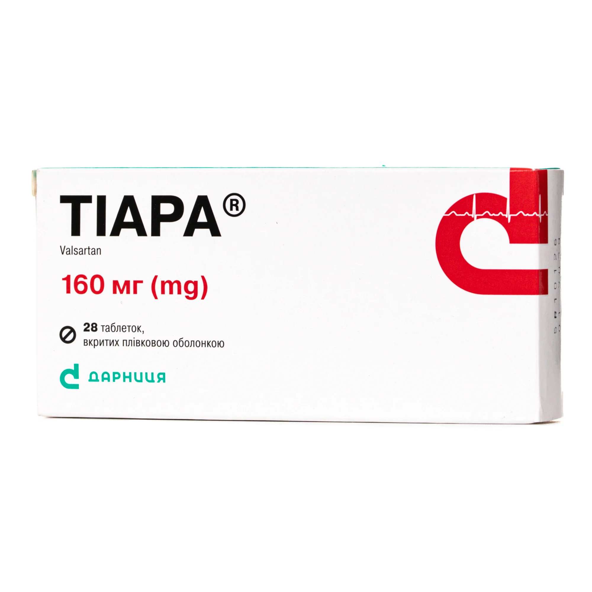 Тіара таблетки по 160 мг, 28 шт.