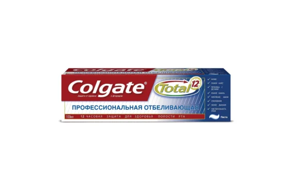 Зубная паста Colgate (Колгейт) Total 12 Отбеливание, 100 г