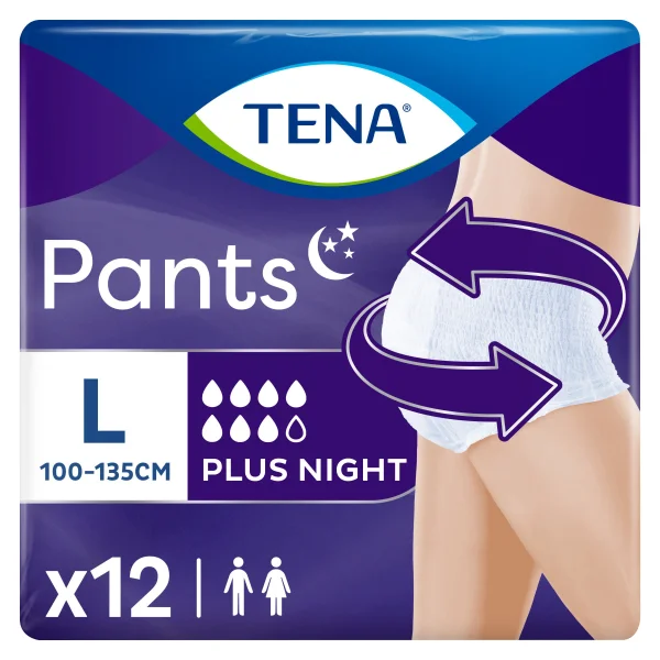 Трусики для взрослых Тена Пантс Плюс Найт Л (Tena Pants Plus Night Large), 12 шт.
