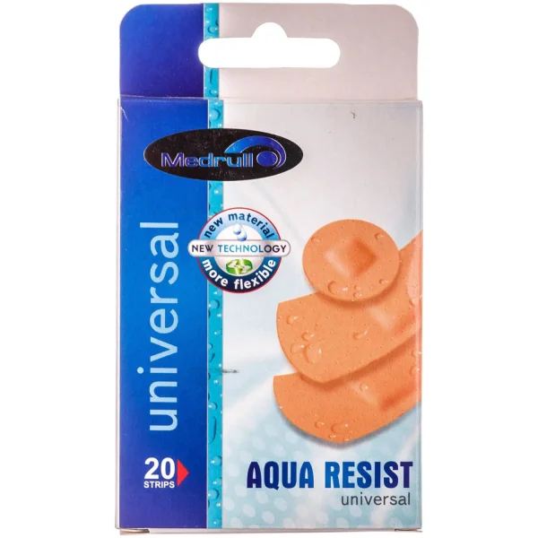 Пластырь медицинский Медрул Аква Резист (Medrull Aqua Resist), 20 шт.