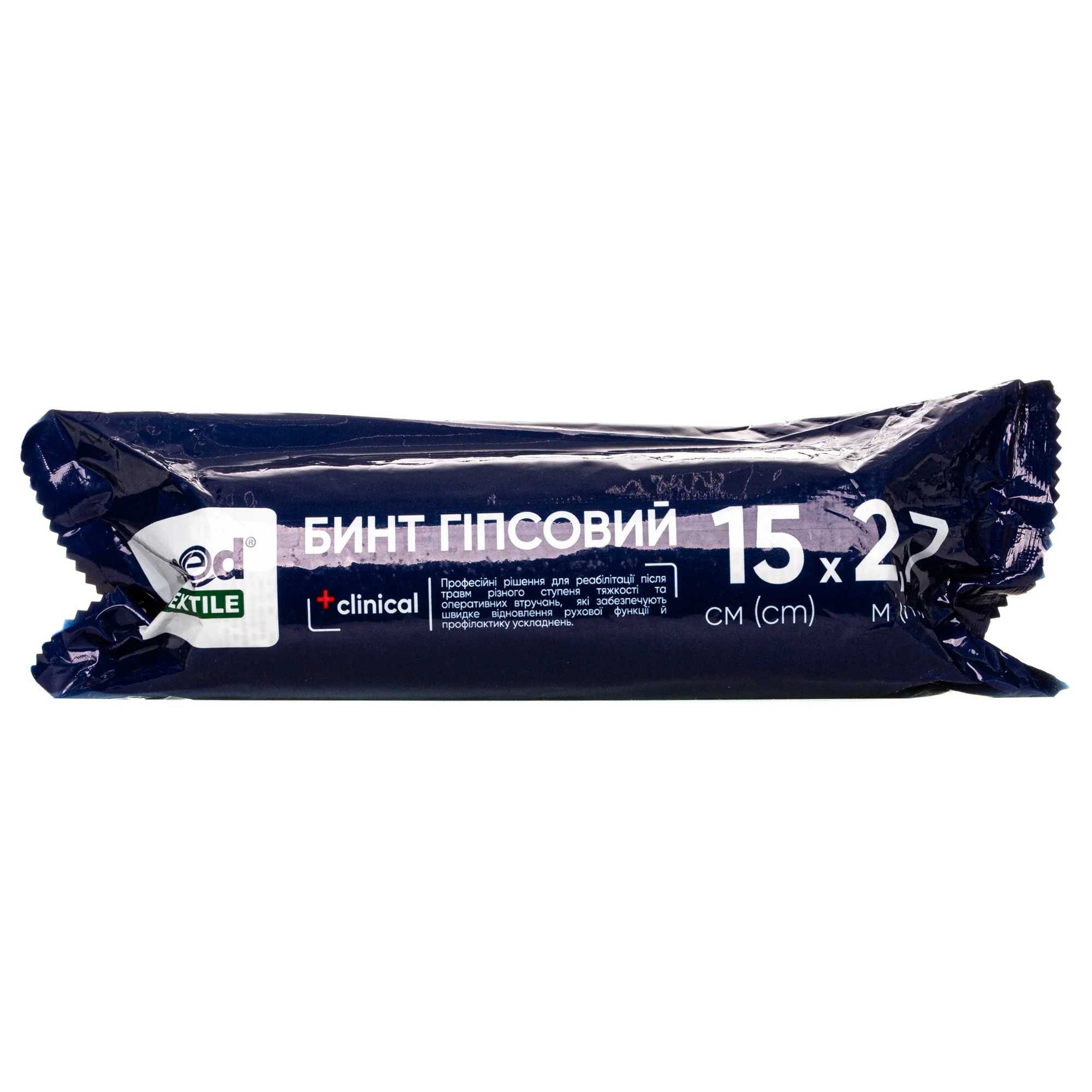 Бинт гіпсовий Medtextile (Медтекстиль) 15 см*2,7 м, 1 шт.