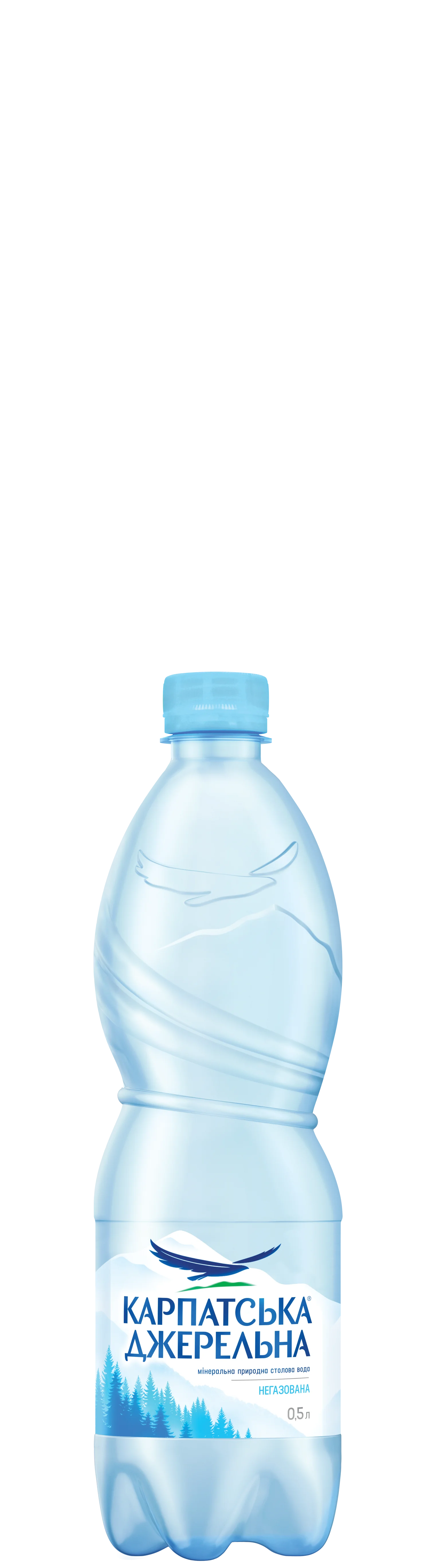 Вода мінеральна Карпатська Джерельна негазована, 0,5 л