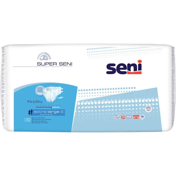 Подгузники для взрослых Seni (Сени) Super Extra Large (Супер Экстра Лардж), 30 шт.
