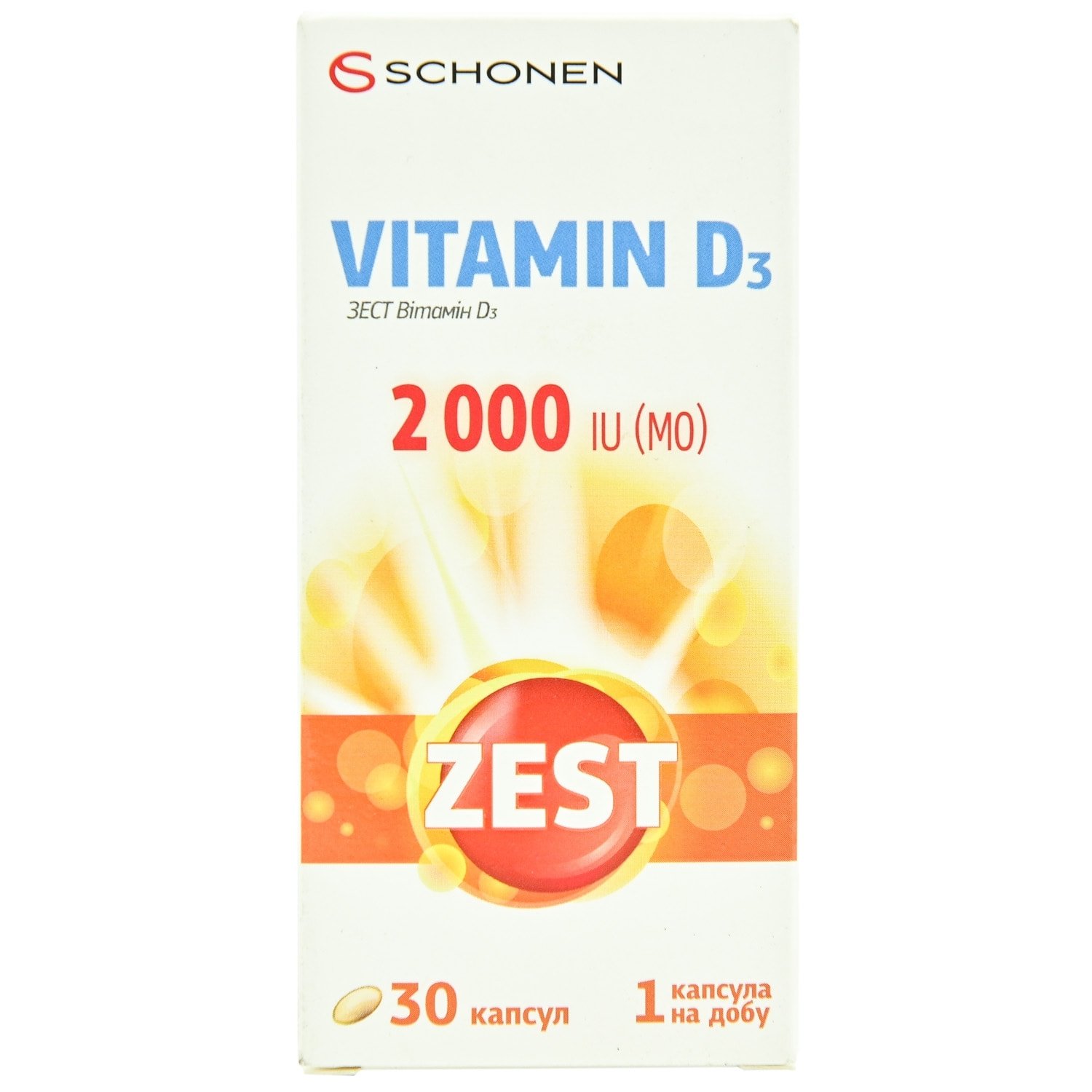 Зест Витамин Д3 (Zest Vitamin D3) капсулы 2000 МЕ, 30 шт.: инструкция ...