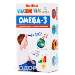 Вітатон Кідс Омега-3 капсули жувальні для дітей зі смаком тутті-фрутті, 30 шт.