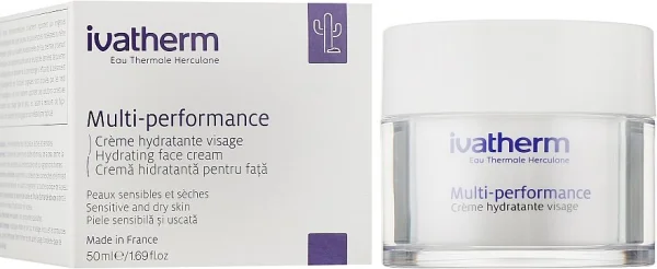 Увлажняющий крем Ivatherm Multi-performance (Иватерм Мульти-перформанс) для чувствительной и сухой кожи, 50 мл