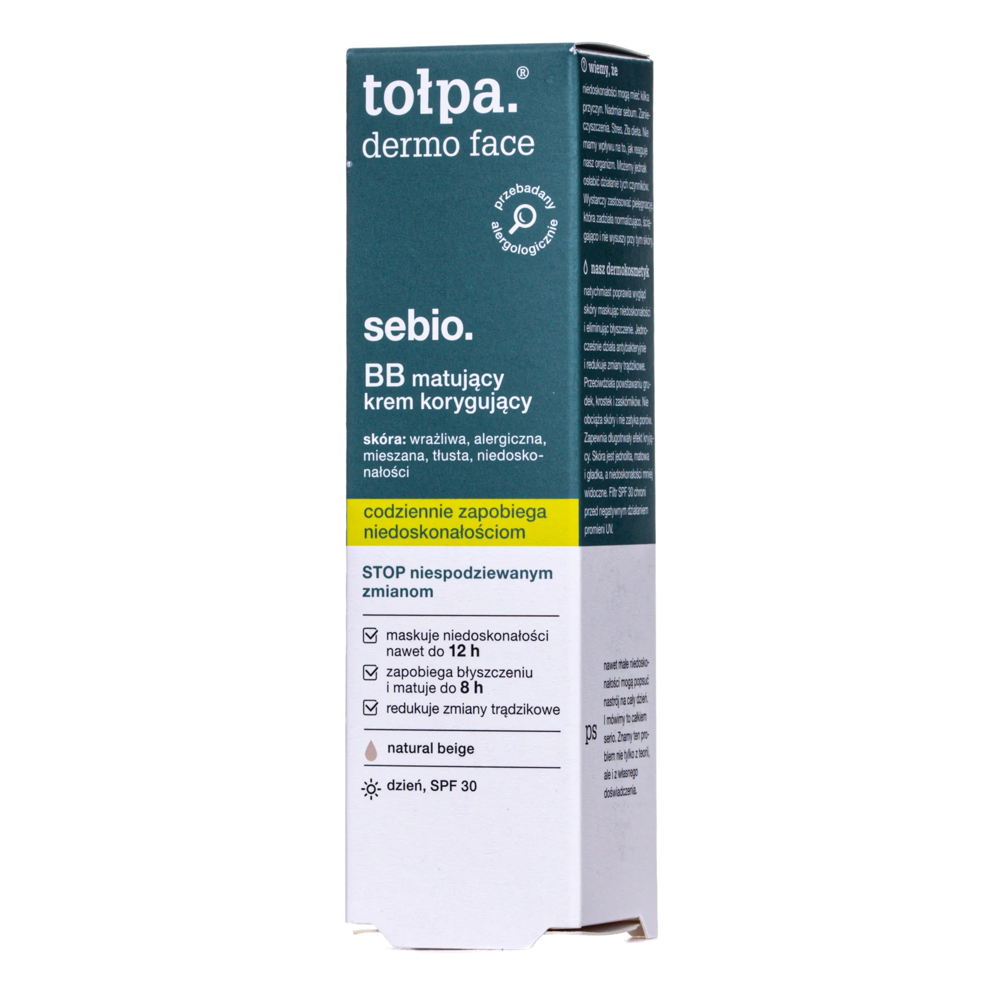 Крем ВВ Tolpa (Толпа) Dermo Face Sebio матуючий коригуючий, 40 мл