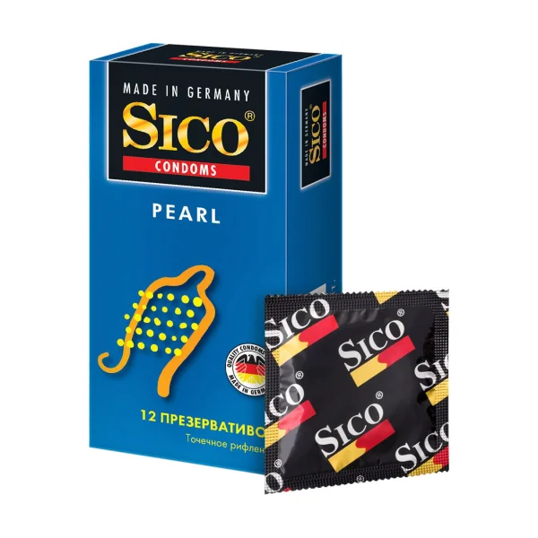 Презервативы Sico (Сико) Pearl точечные, 12 шт.