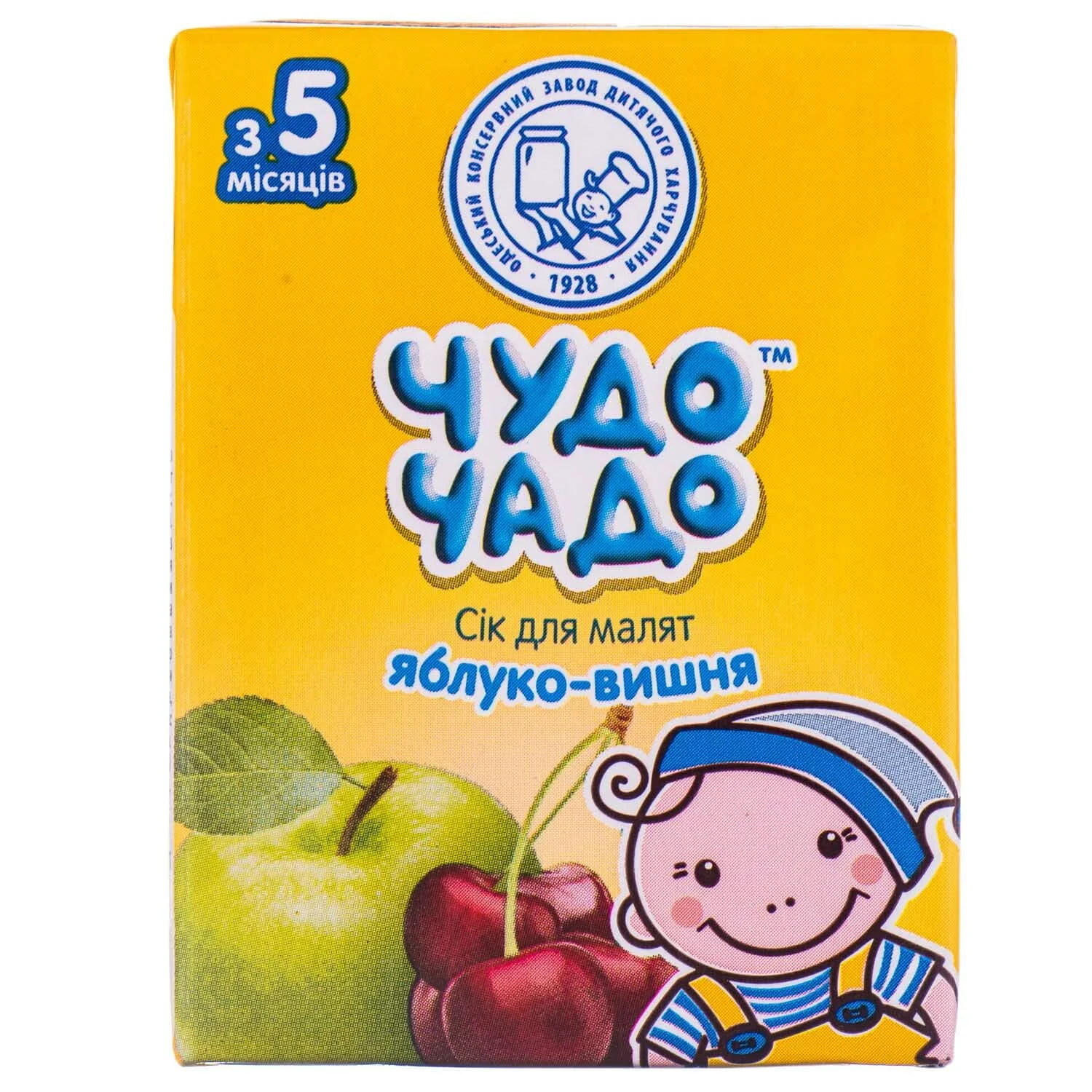 Сік Чудо-Чадо яблучно-вишневий, 200 мл