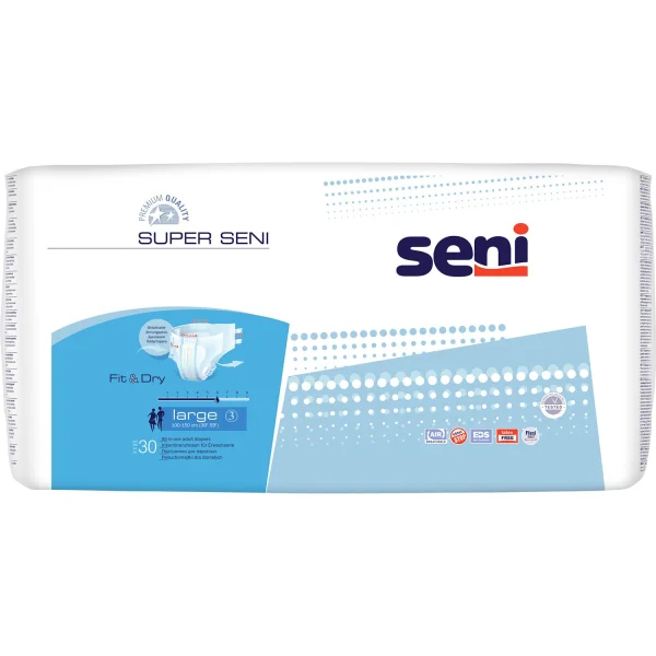 Подгузники для взрослых Seni (Сени) Super Large (Супер Лардж), 30 шт.