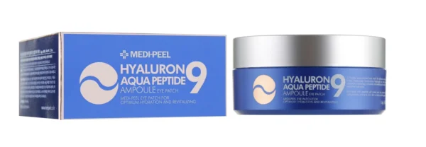 Патчі під очі Medi Peel (Меді Піл) Hyaluron Aqua Peptide 9 гідрогелеві з пептидами, 60 шт.