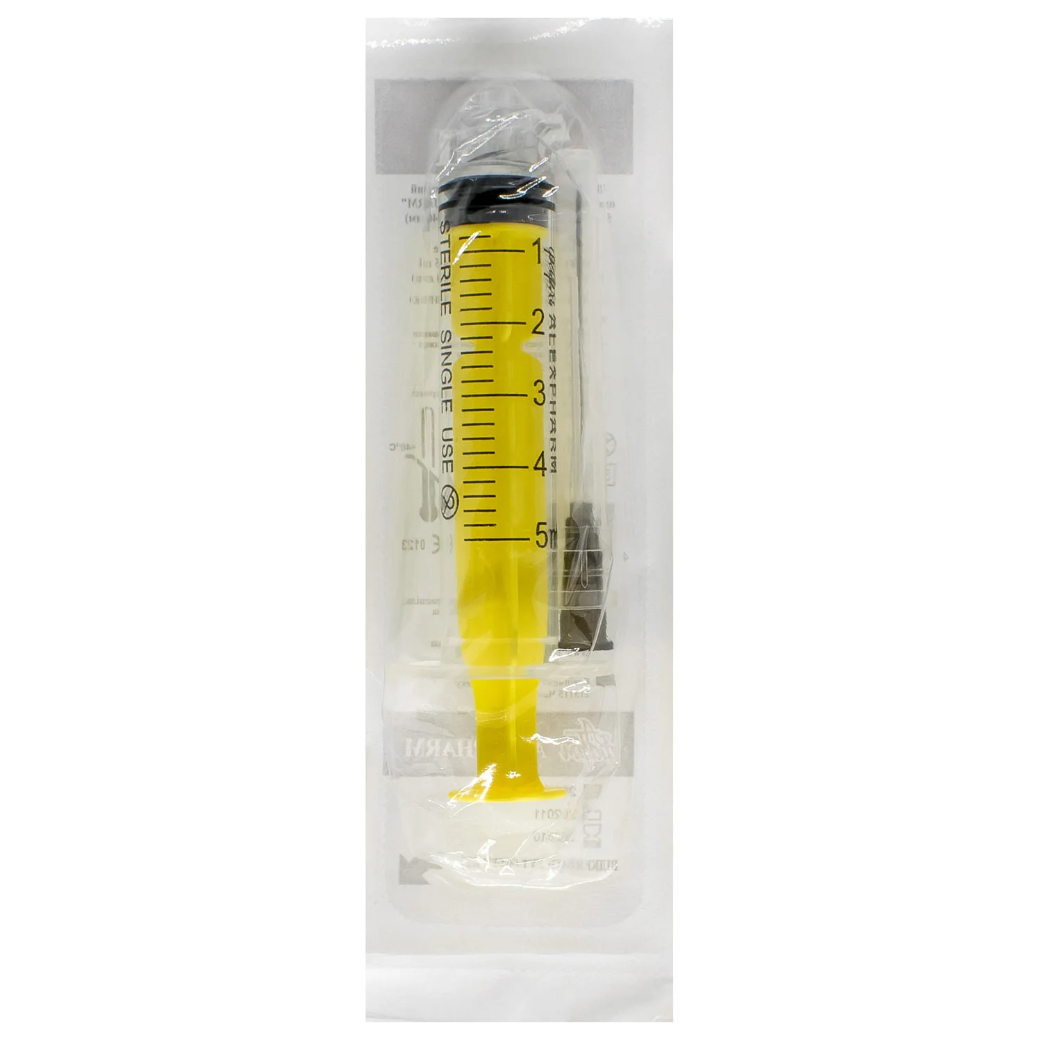 Шприц 5 мл Alexpharm (Алексфарм) Луер Лок 3-компонентний, 22G (0,7 ммх40 мм), 1 шт.