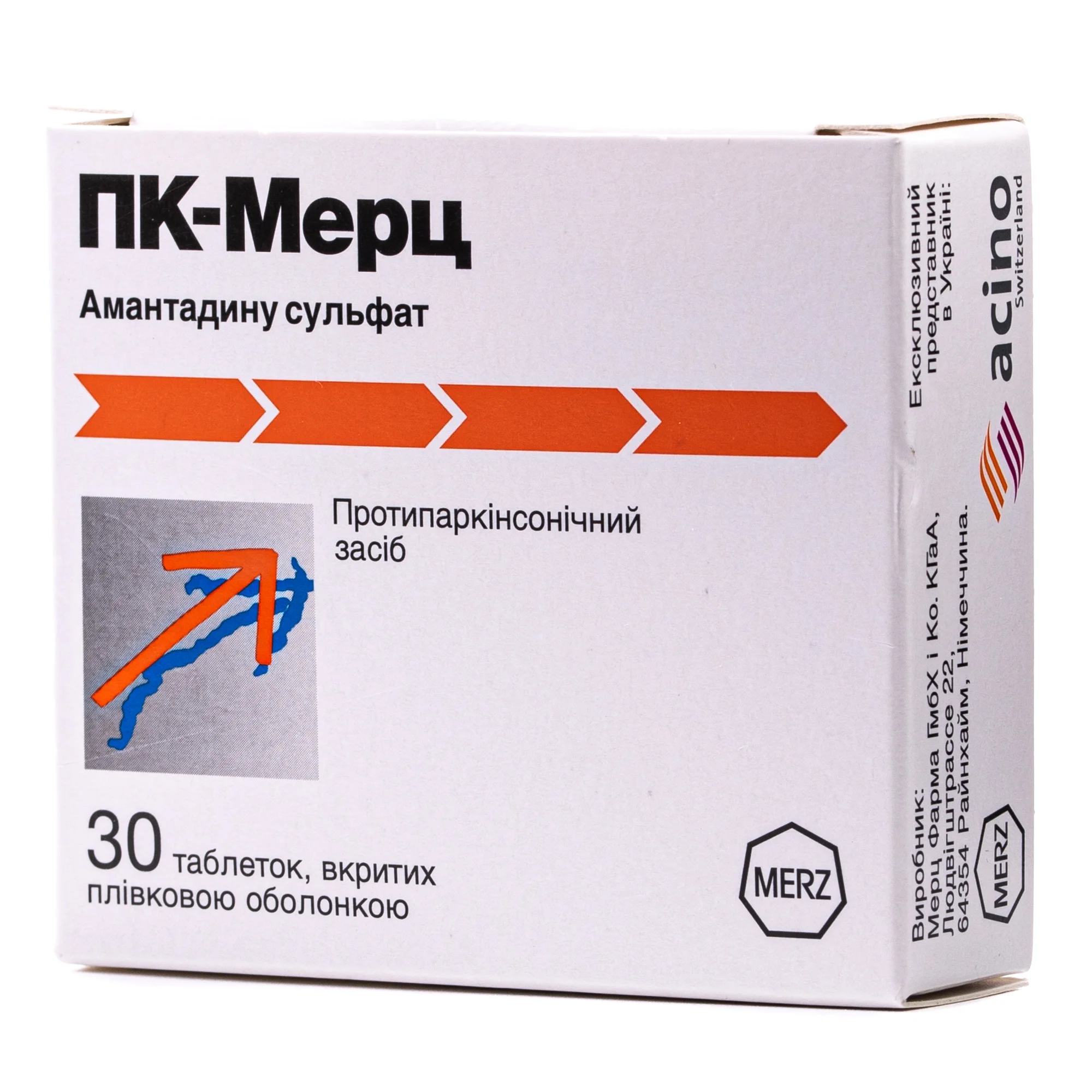 ПК-Мерц таблетки вкриті плівковою оболонкою по 100 мг, 30 шт