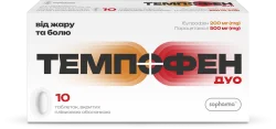 Темпофен Дуо табл. в/плів. обол. 200мг/500мг №10