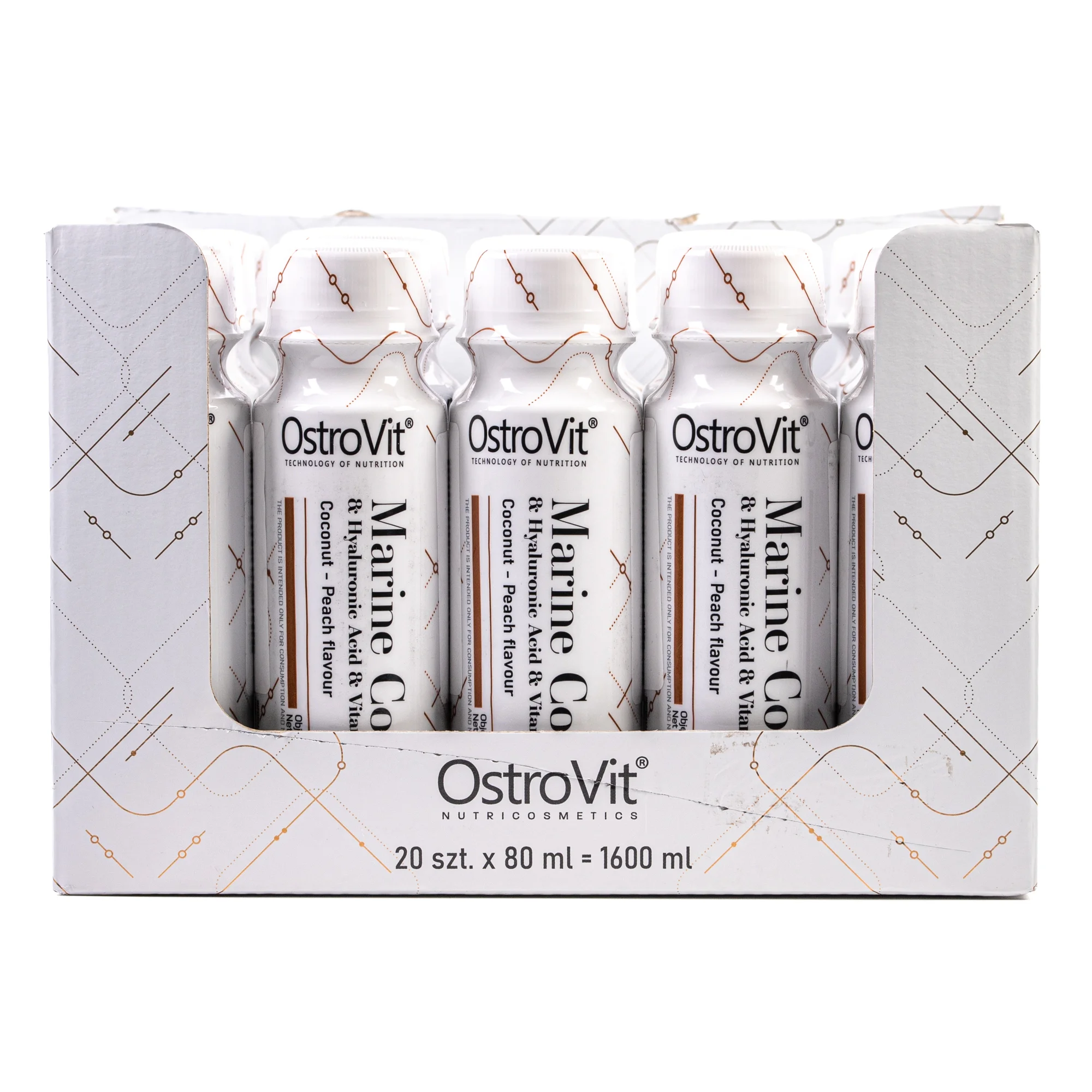 OstroVit (Островіт) Колаген з кокосом та персиком шоти по 80 мл, 20 шт.