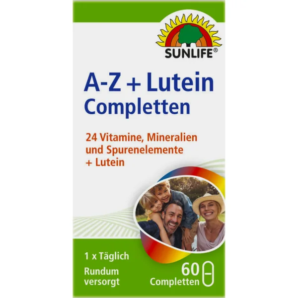 Sunlife A-Z+ Lutein Completten, САНЛАЙФ ГМБХ (Німеччина), каплети, #60