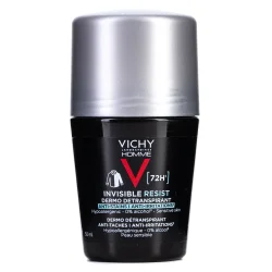 Кульковий дезодорант-антиперспірант Vichy (Віши) Homme Invisible Resist чоловічий 72 год захисту від поту, 50 мл