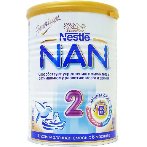 Суха молочна суміш НАН (NAN) - 2, 400 г